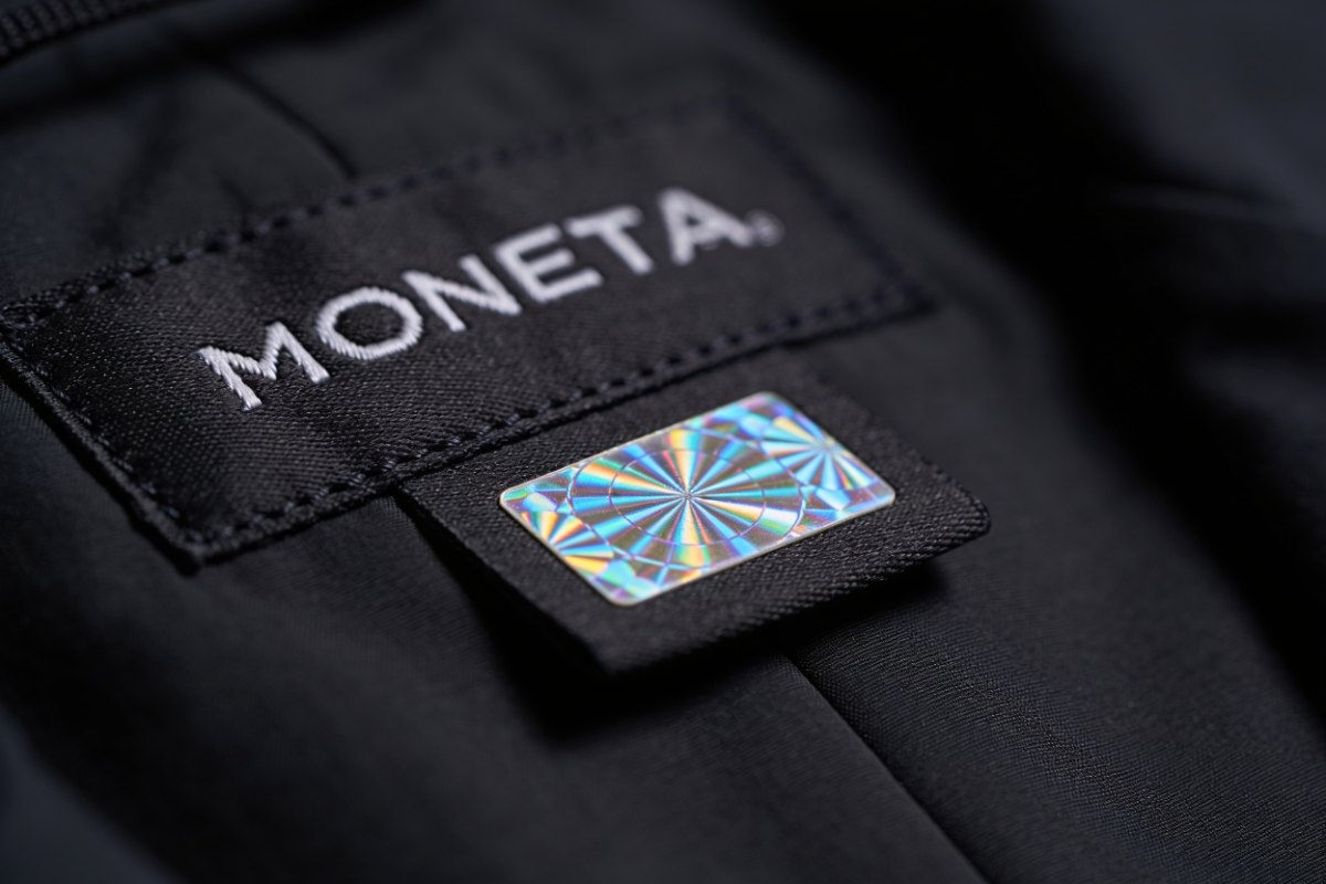 Authentic Korean brand product with holographic authenticity label and brand tag