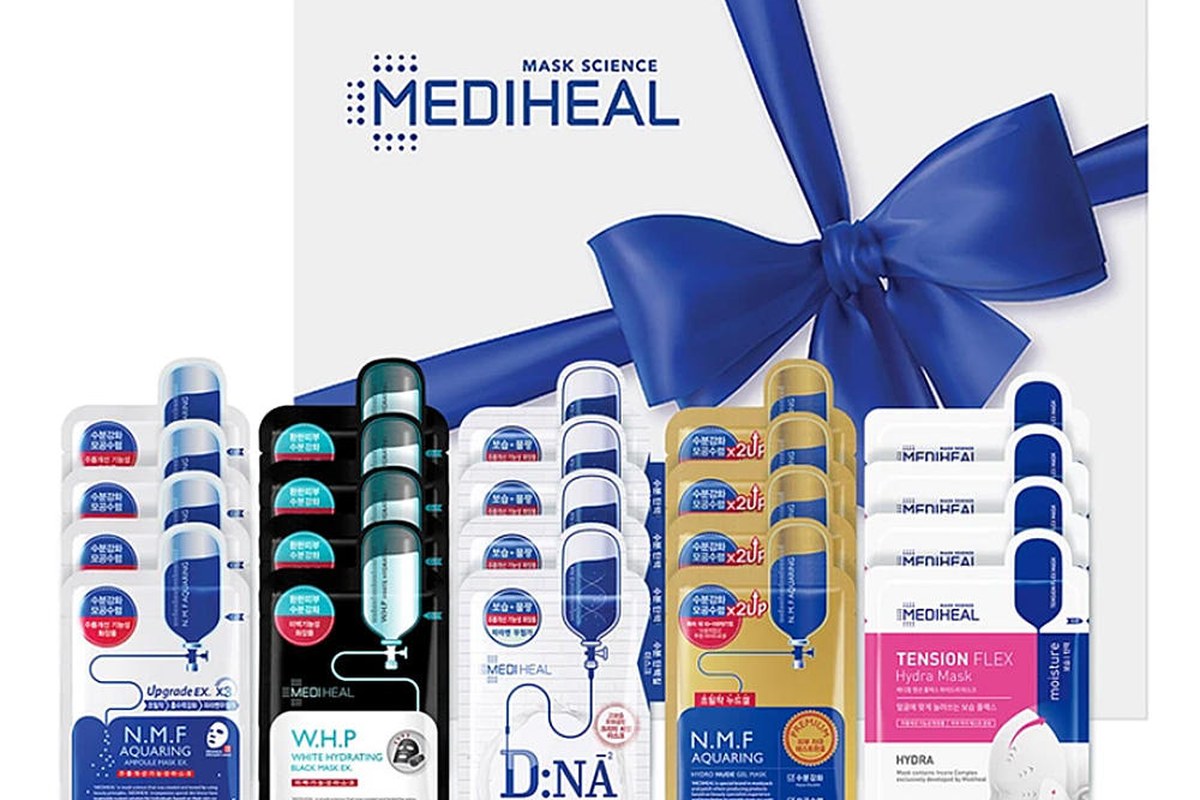 Representative lot of Korean sheet masks - boxed ampoule, hydrating and firming mask sets with individual sachets